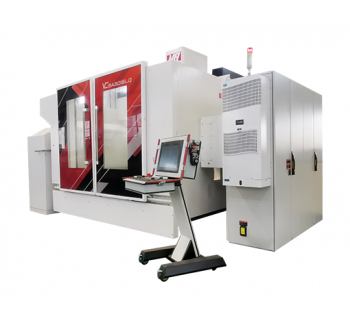 Double pendulum head gantry type high-speed light machining center