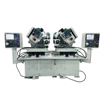 CNC milling machine with four head and four station pliers and cutting edge